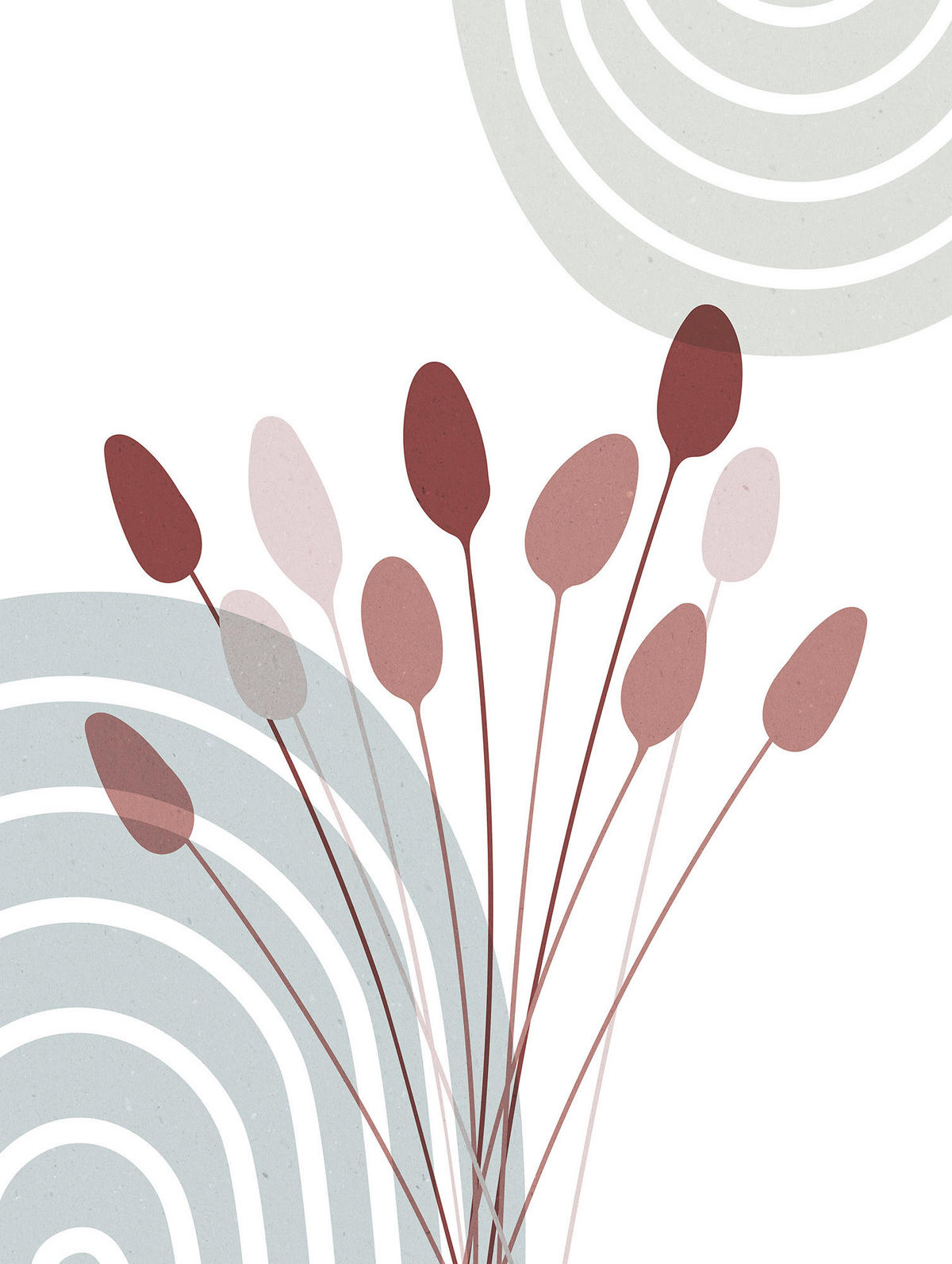 Komar Poster Bohemian Cattail Pflanzen B/L: ca. 30x40 cm Bohemian Cattail - (30,00/40,00cm) - Komar