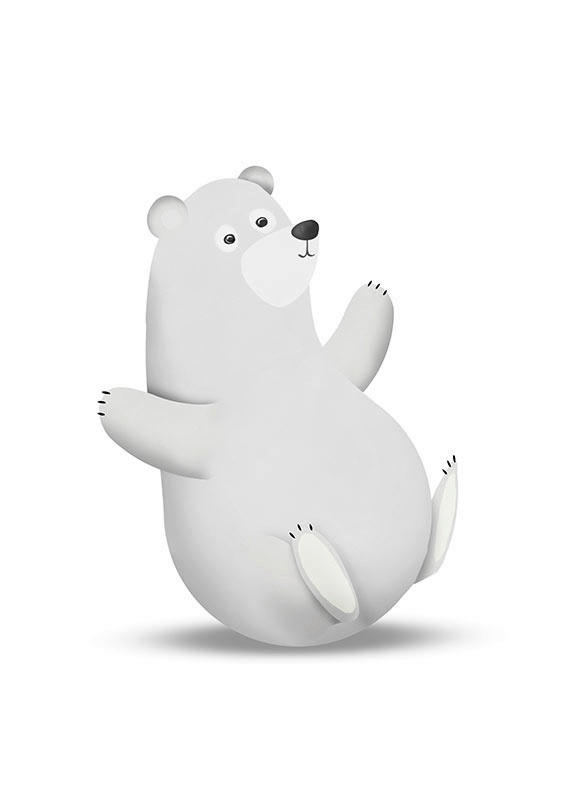 Komar Poster Cute Animal Polar Bear günstig online kaufen