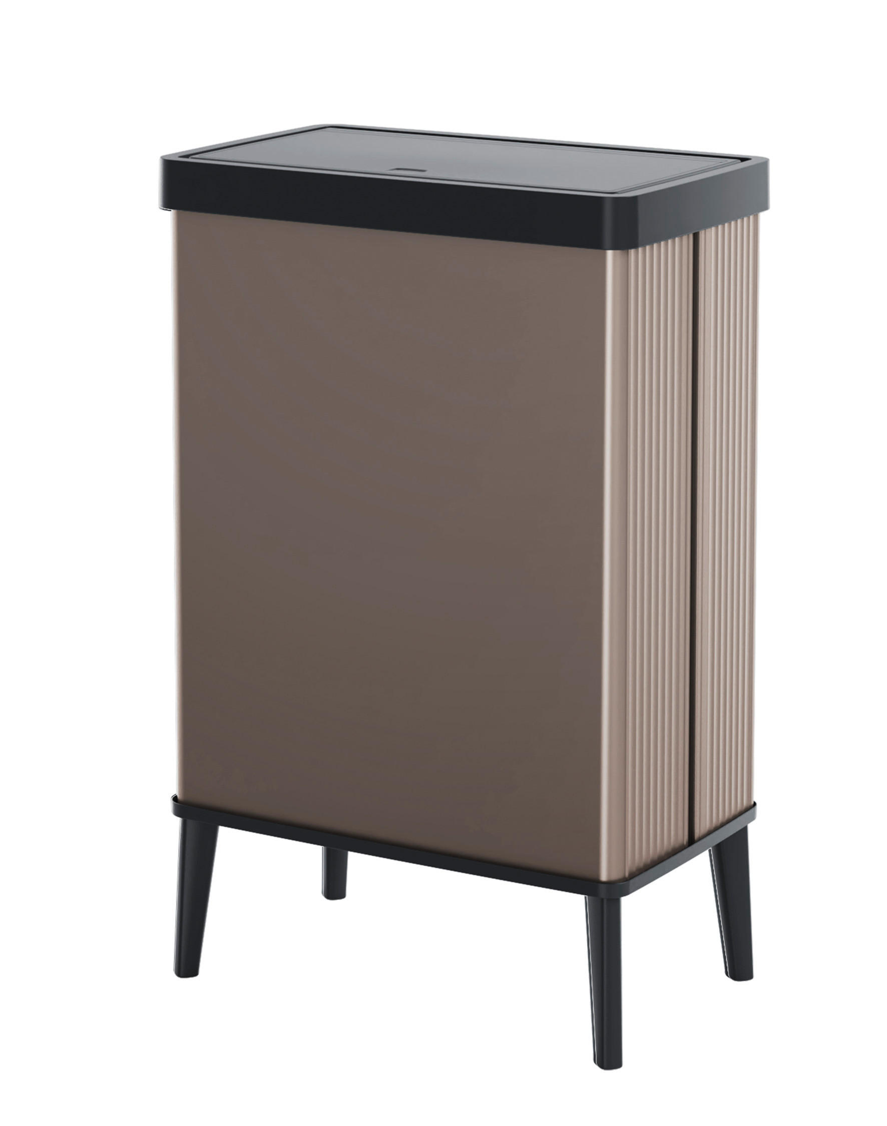 Curver Abfalleimer VERTO High rosa B/H/T: ca. 43,5x69x26,5 cm VERTO High - rosa (43,50/69,00/26,50cm) - Curver