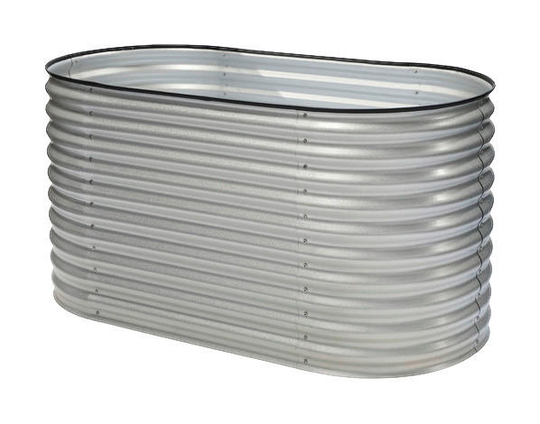 Westmann Hochbeet Oval silber Metall B/H/L: ca. 80x82x160 cm Oval - silber (160,00/80,00/82,00cm) - Westmann