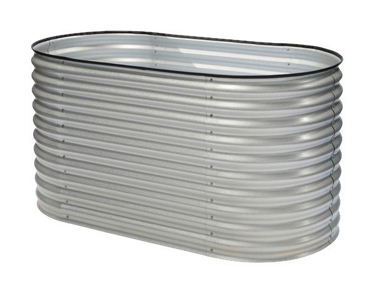 Westmann Hochbeet Oval silber Metall B/H/L: ca. 80x82x160 cm Oval - silber (160,00/80,00/82,00cm) - Westmann