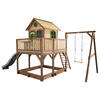 AXI Spielhaus Liam braun B/H/L: ca. 541x291x277 cm Liam - braun/grün (277,00/541,00/291,00cm) - AXI