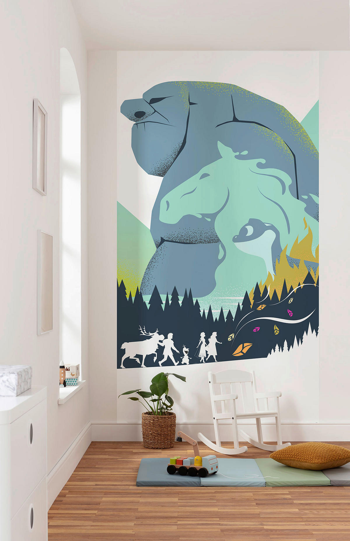 Komar Fototapete Frozen Adventure IADX3-033 Frozen grün B/H: ca. 150x280 cm Frozen Adventure IADX3-033 - grün (150,00/280,00cm) - Komar