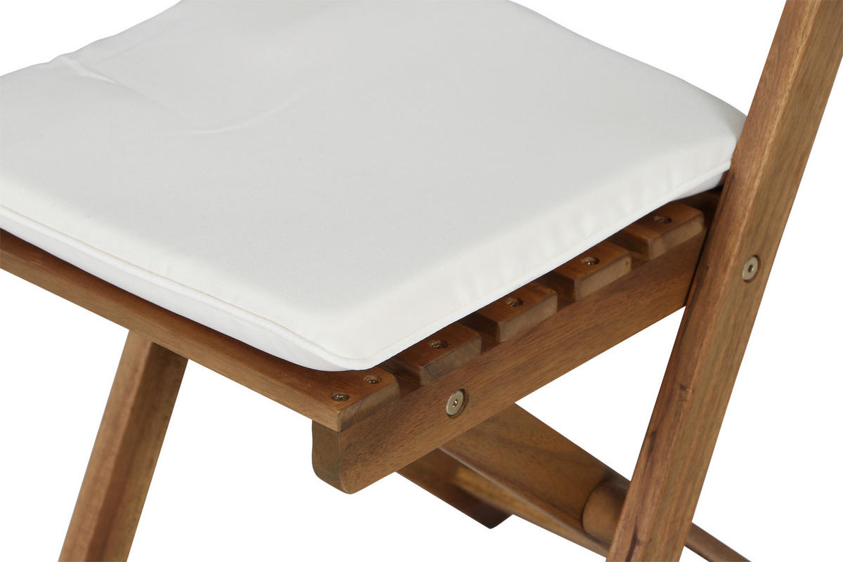 Gardamo Gartenmöbelauflage ALMERIA braun Akazie B/H/L: ca. 60x72x60 cm ALMERIA - braun (60,00/60,00/72,00cm) - Gardamo