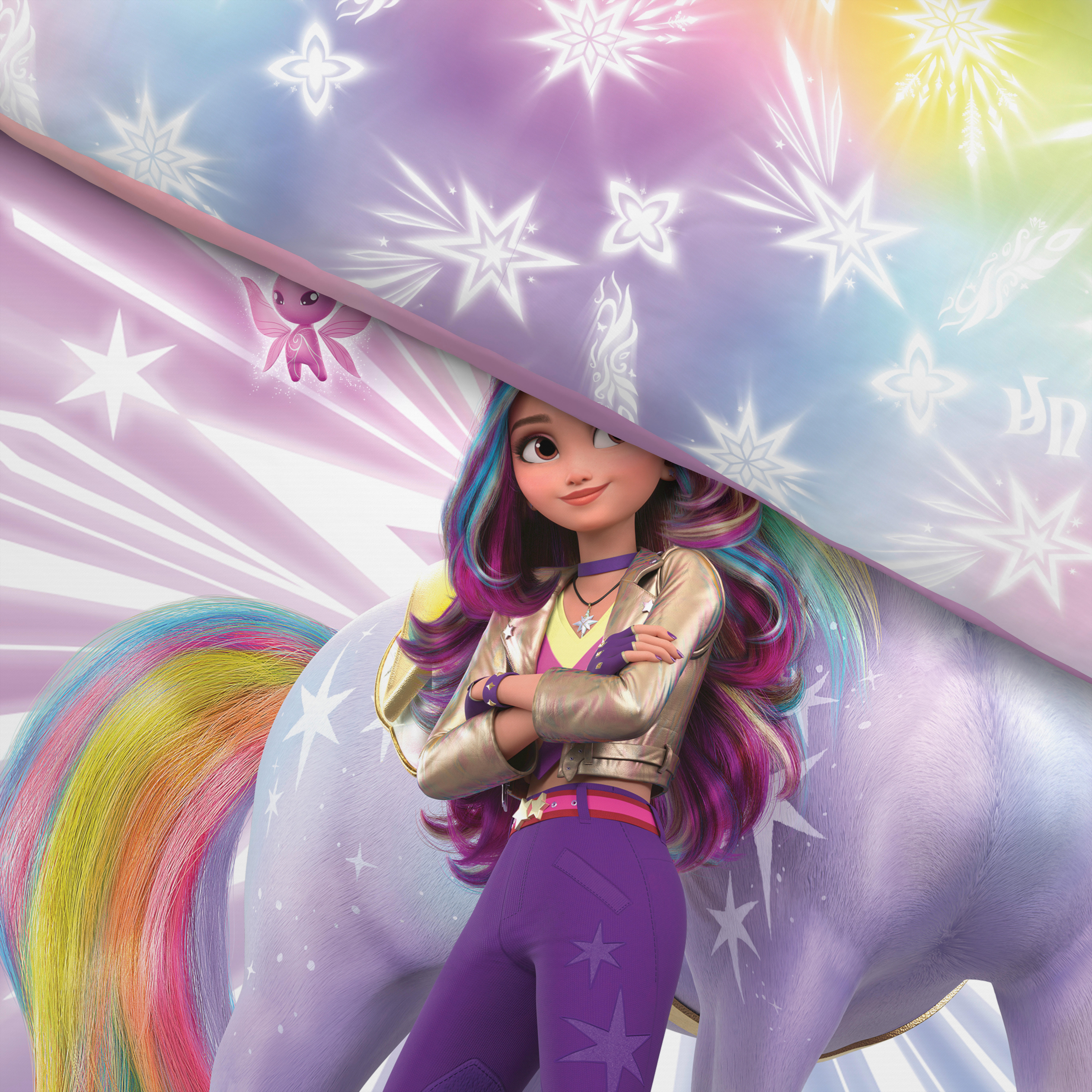 Microfaser Bettwäsche Bettwäsche_Microfaser Unicorn A. - bunt (135,00/200,00cm) - Unicorn Academy