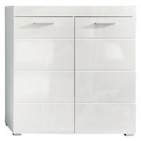 Schuhschrank Amanda weiß Hochglanz weiß B/H/T: ca. 91x97x38 cm Amanda - weiß (91,00/97,00/38,00cm) - Trendteam