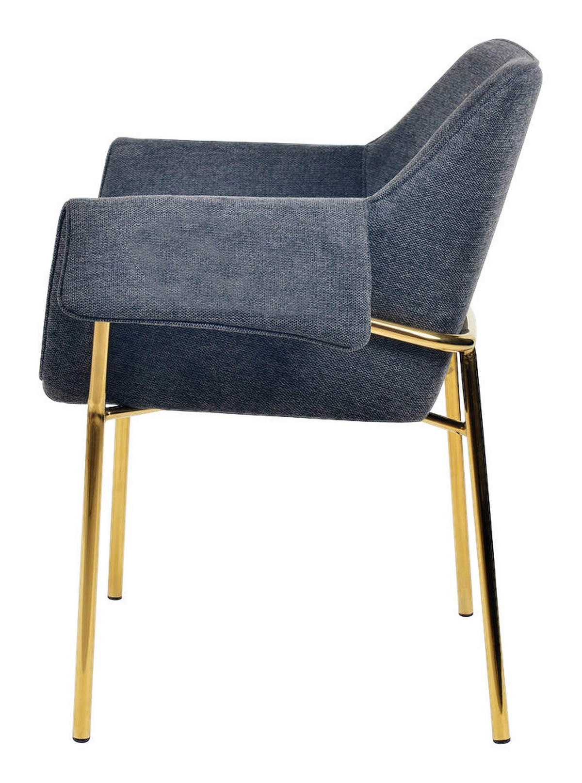 Stuhl Kelsey 101 anthrazit Microfaser B/H/T: ca. 69x82,5x60 cm Kelsey 101 - gold/anthrazit (69,00/82,50/60,00cm) - 360 Living