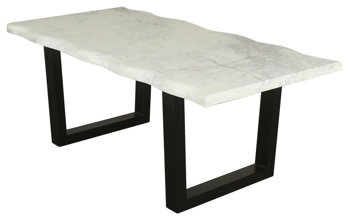 Couchtisch STONE schwarz pulverbeschichtet B/H/T: ca. 115x46x60 cm STONE - schwarz (115,00/46,00/60,00cm) - byLIVING