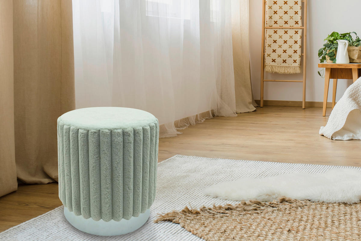 Sitzhocker Sitzhocker_Plüsch/Cordoptik