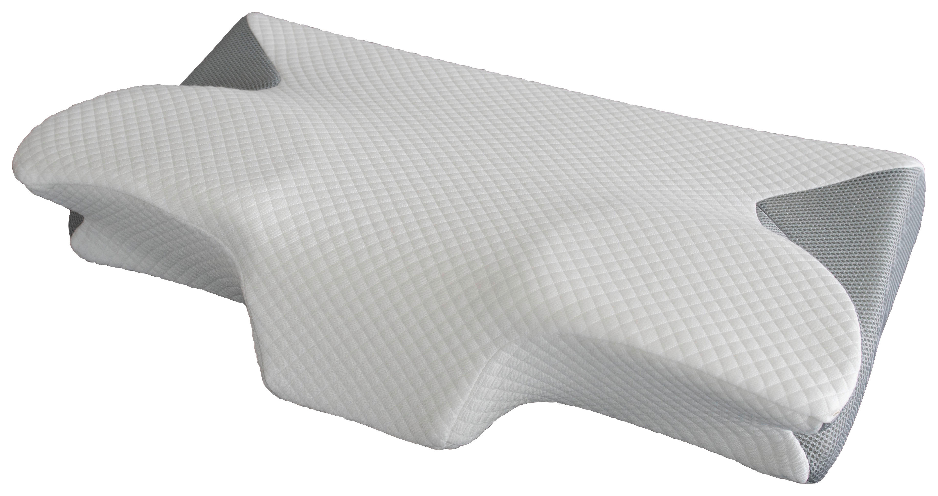 Nackenstützkissen Nackenstützkissen_Amboss 36x60cm - weiß/grau (36,00/60,00/12,00cm)