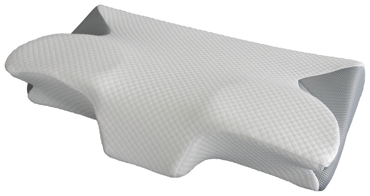 Nackenstützkissen Nackenstützkissen_Amboss 36x60cm - weiß/grau (36,00/60,00/12,00cm)