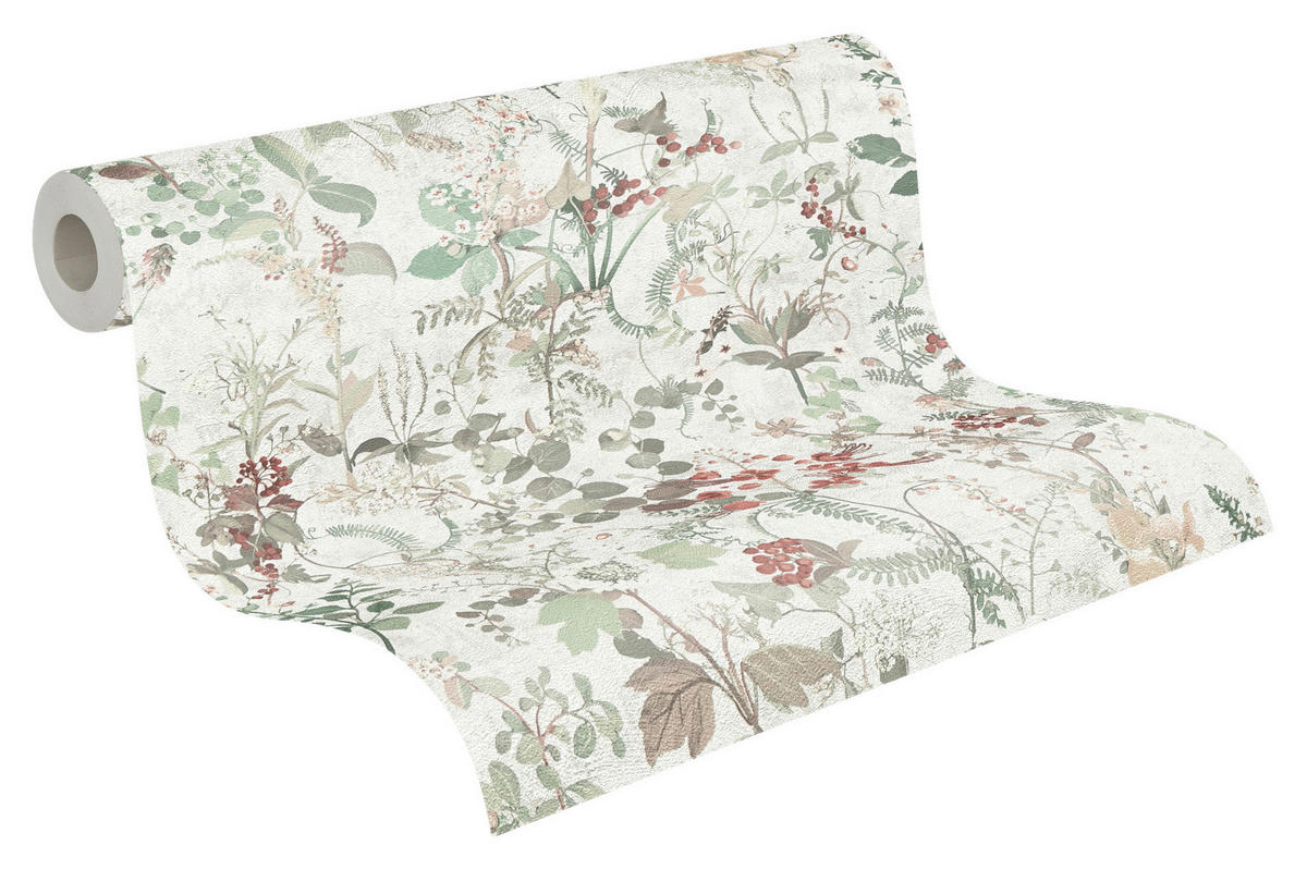 A.S.Création Vliestapete rot weiß grün B/H/D: ca. 53x1005x9 cm Vliestapete - weiß/rot (9,00/1005,00cm) - A.S.Creation