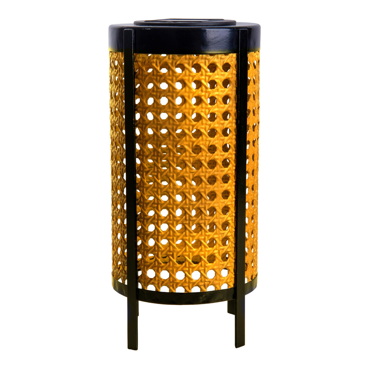 LED-Solarleuchte 5293901 beige schwarz H/D: ca. 26x12,3 cm LED Solarleuchte PATTI - beige/schwarz (12,30/26,00cm) - Näve Leuchten