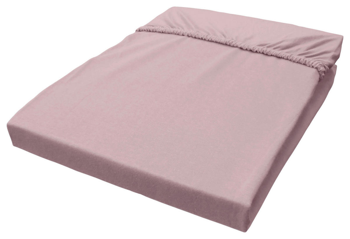 Jersey Spannbetttuch Spannbetttuch-Jersey 180x200cm - beere (180,00/200,00cm) - Trendline by Biberna