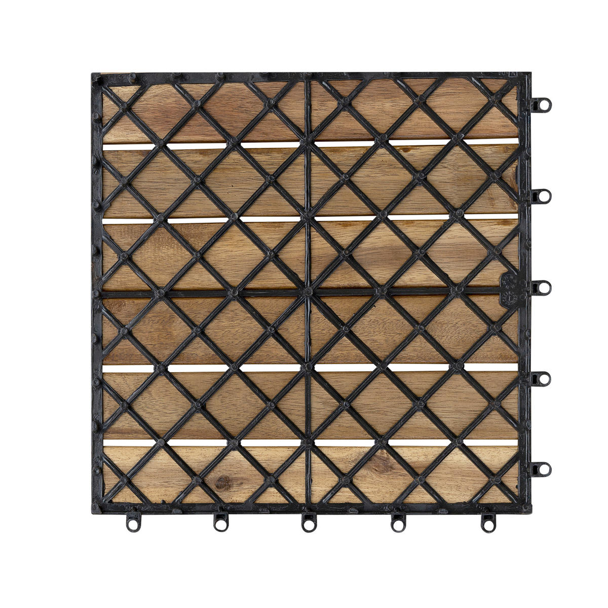 POCOline Terrassenfliese Akazie Akazie B/L: ca. 30x30 cm Akazie - Akazie (30,00/30,00/2,40cm) - POCOline