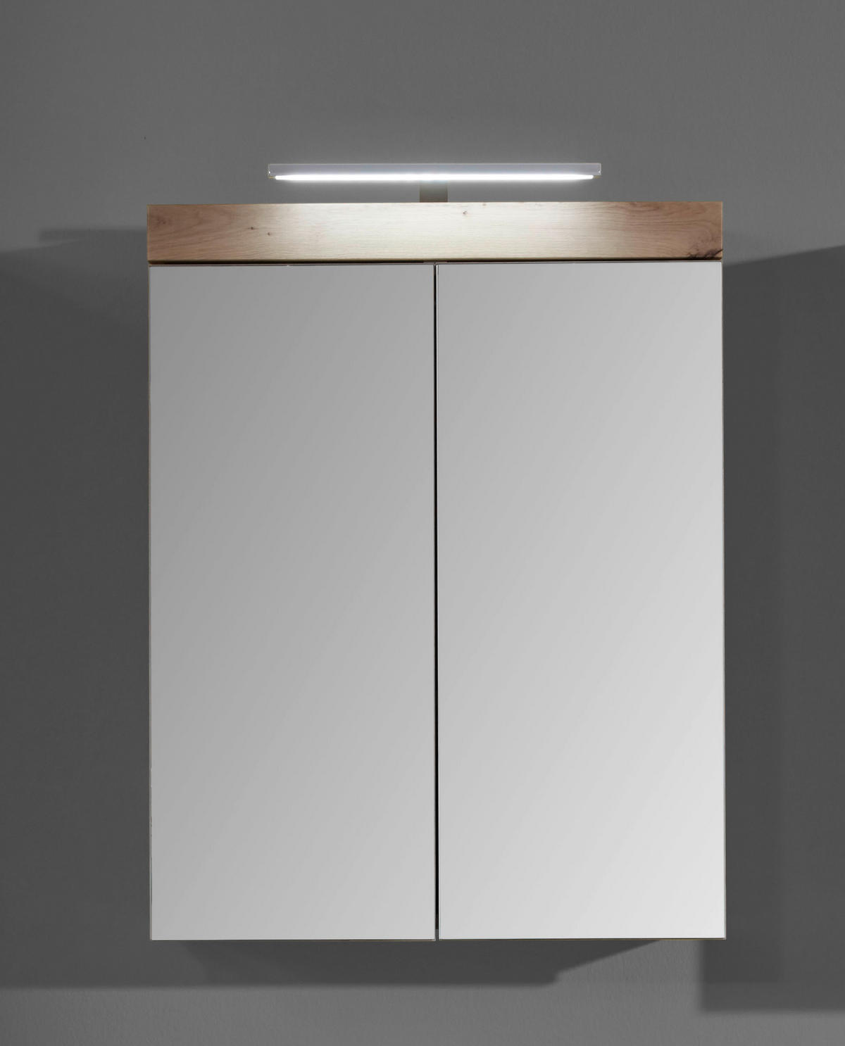 Spiegelschrank Amanda Asteiche Nachbildung B/H/T: ca. 60x77x17 cm Amanda - (60,00/77,00/17,00cm) - Trendteam
