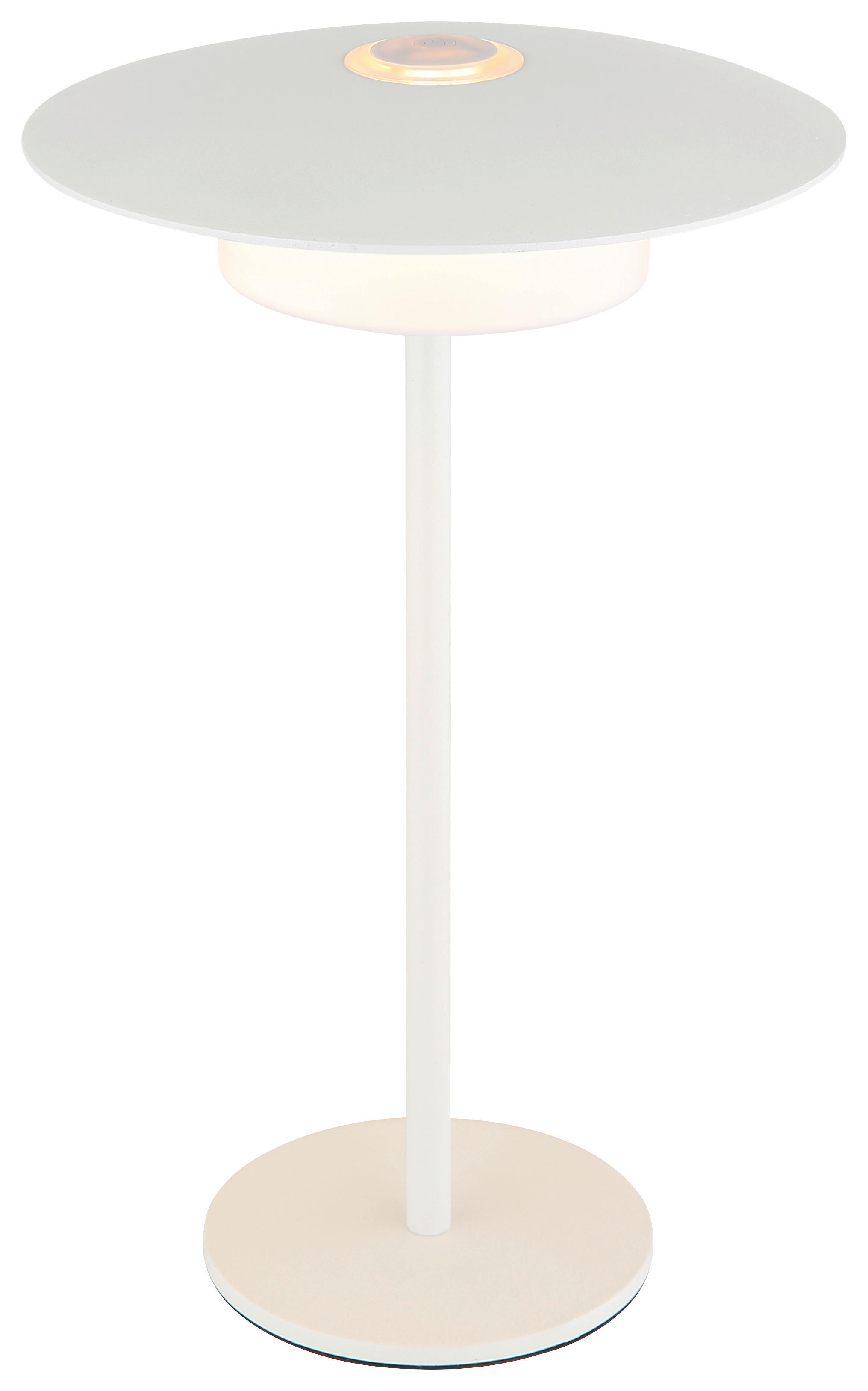 GLOBO LED-Tischleuchte weiß Aluminium Kunststoff Metall H/D: ca. 30x18 cm KYLER - weiß (18,00/30,00cm) - GLOBO