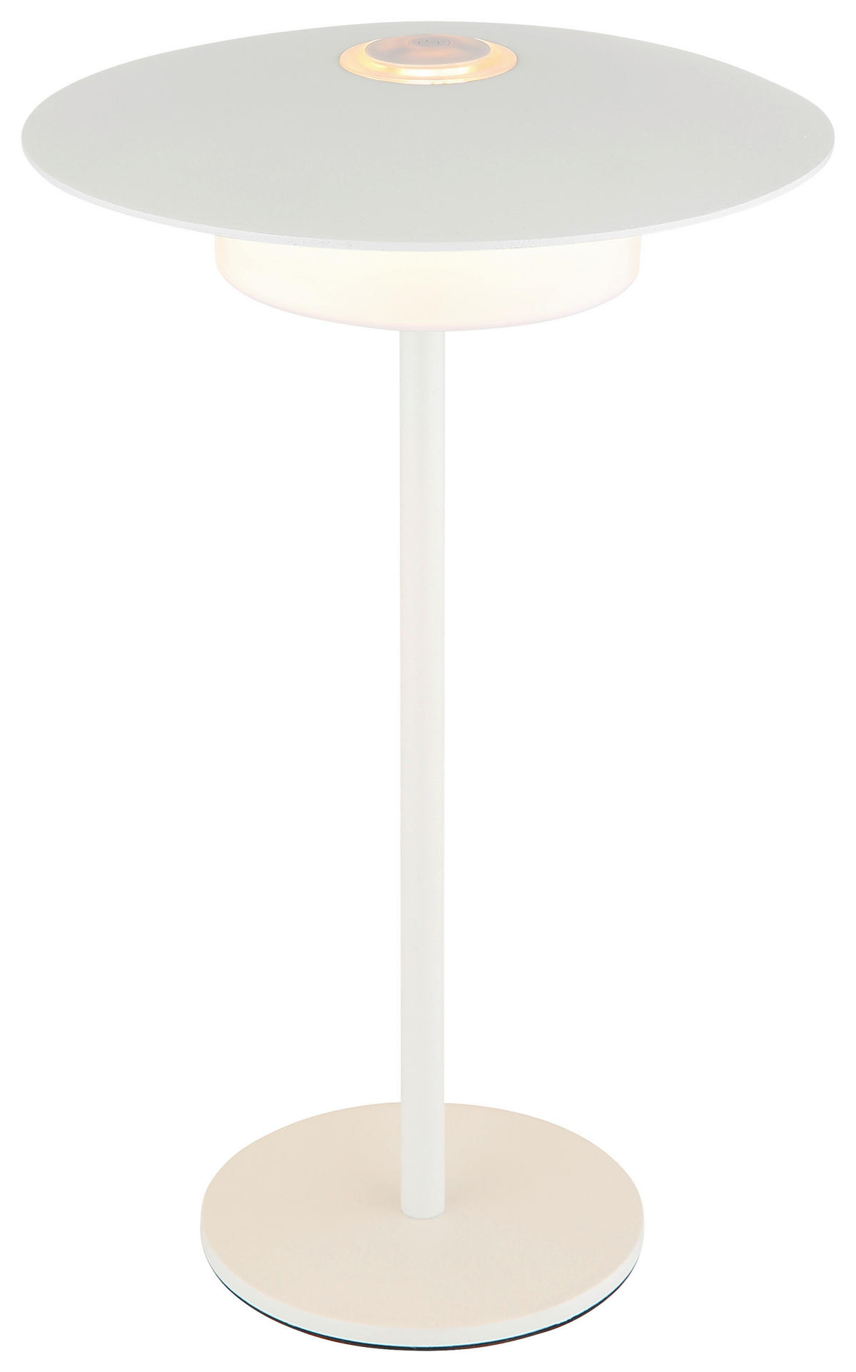 GLOBO LED-Tischleuchte weiß Aluminium Kunststoff Metall H/D: ca. 30x18 cm KYLER - weiß (18,00/30,00cm) - GLOBO