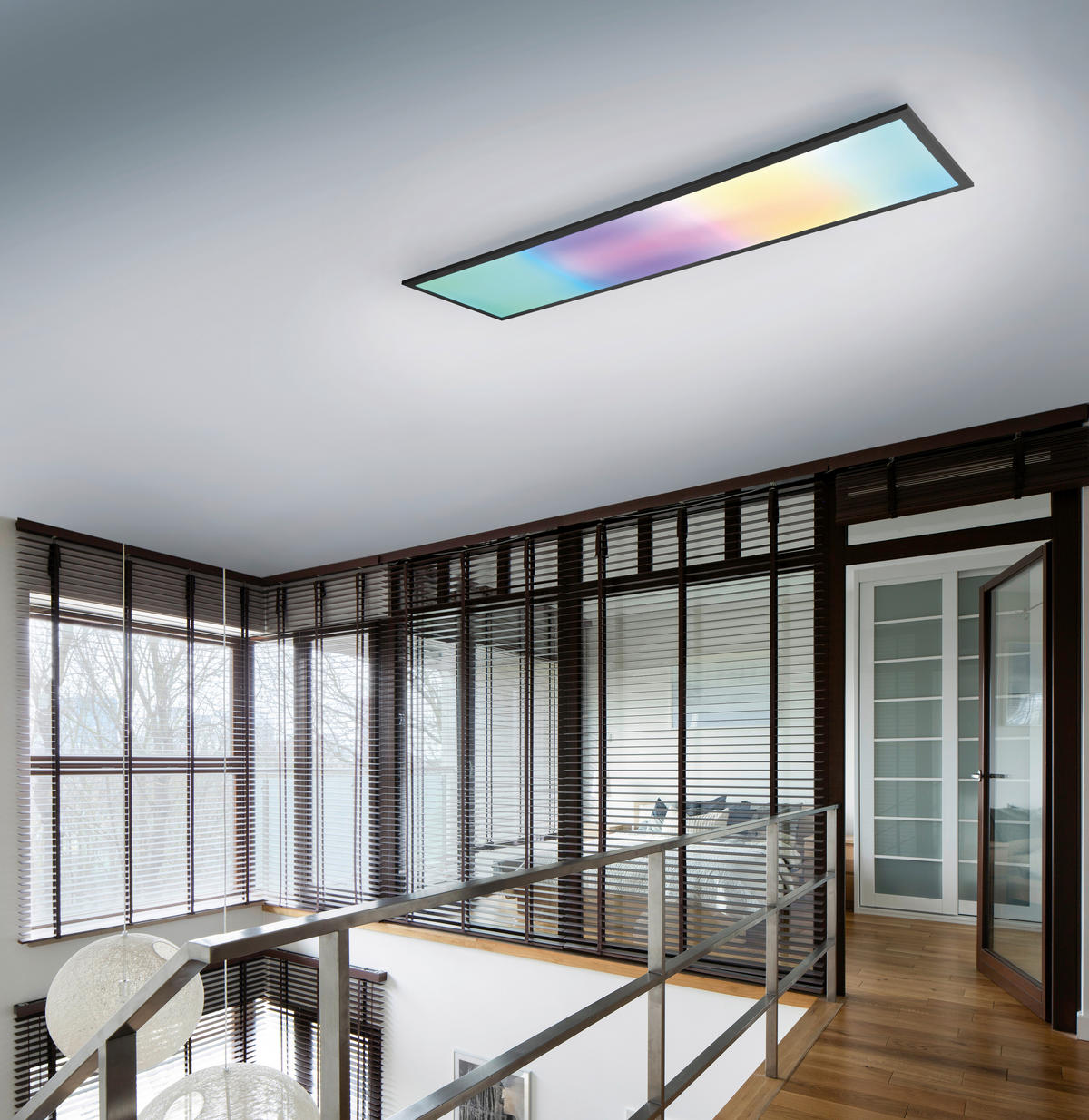 Reality LED-Deckenleuchte Beta R67661232 schwarz Metall B/H/T: ca. 119,5x5,5x29,5 cm 1 Brennstellen Beta - schwarz (119,50/5,50/29,50cm) - Reality