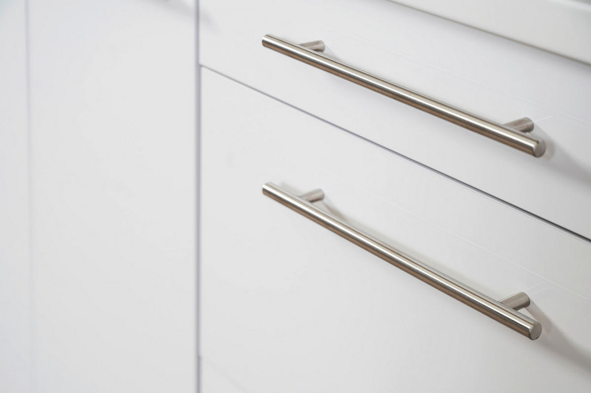 Respekta Winkelküche Amanda weiß Hochglanz B/H/T: ca. 260x200x60 cm Amanda - weiß/Edelstahloptik (260,00/200,00/60,00cm) - Respekta