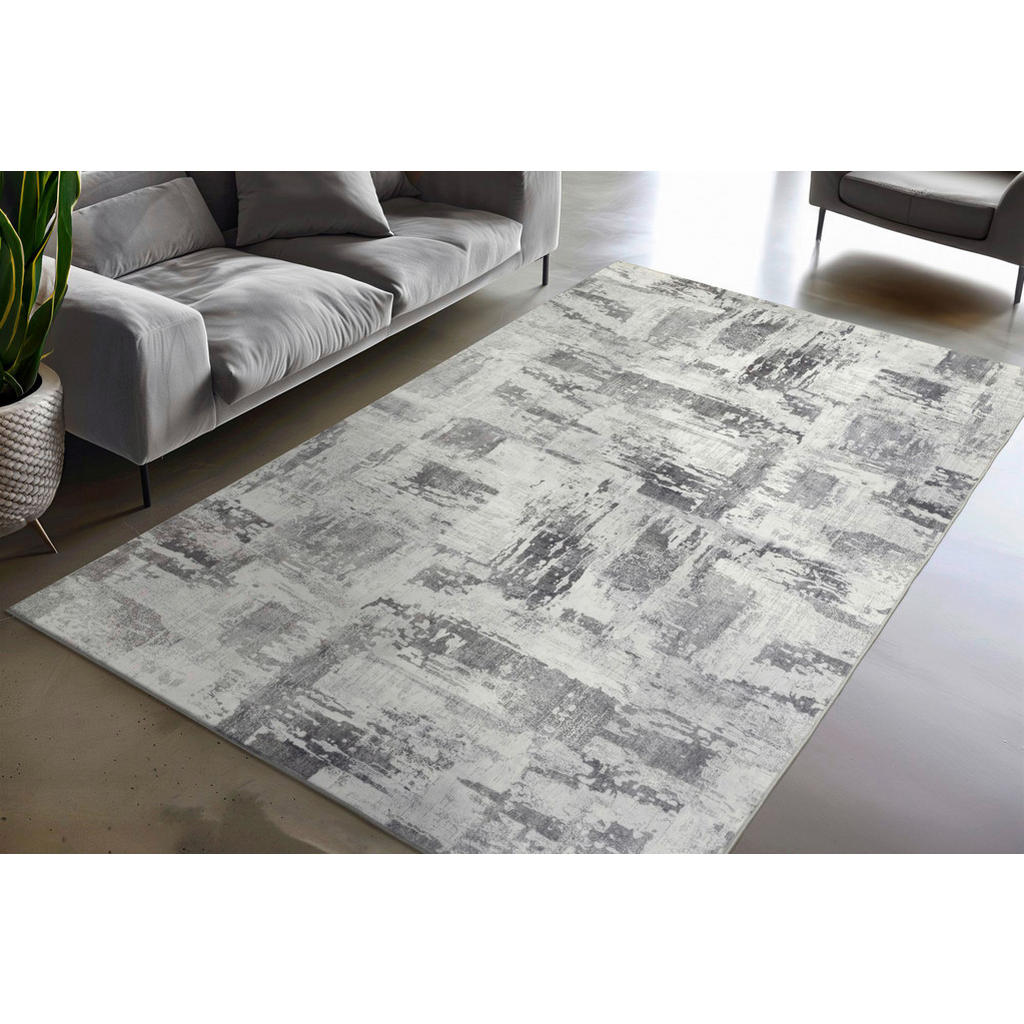 Thumbnail - Obsession Teppich Avantgarde grau B/H/L: ca. 80x8x150 cm