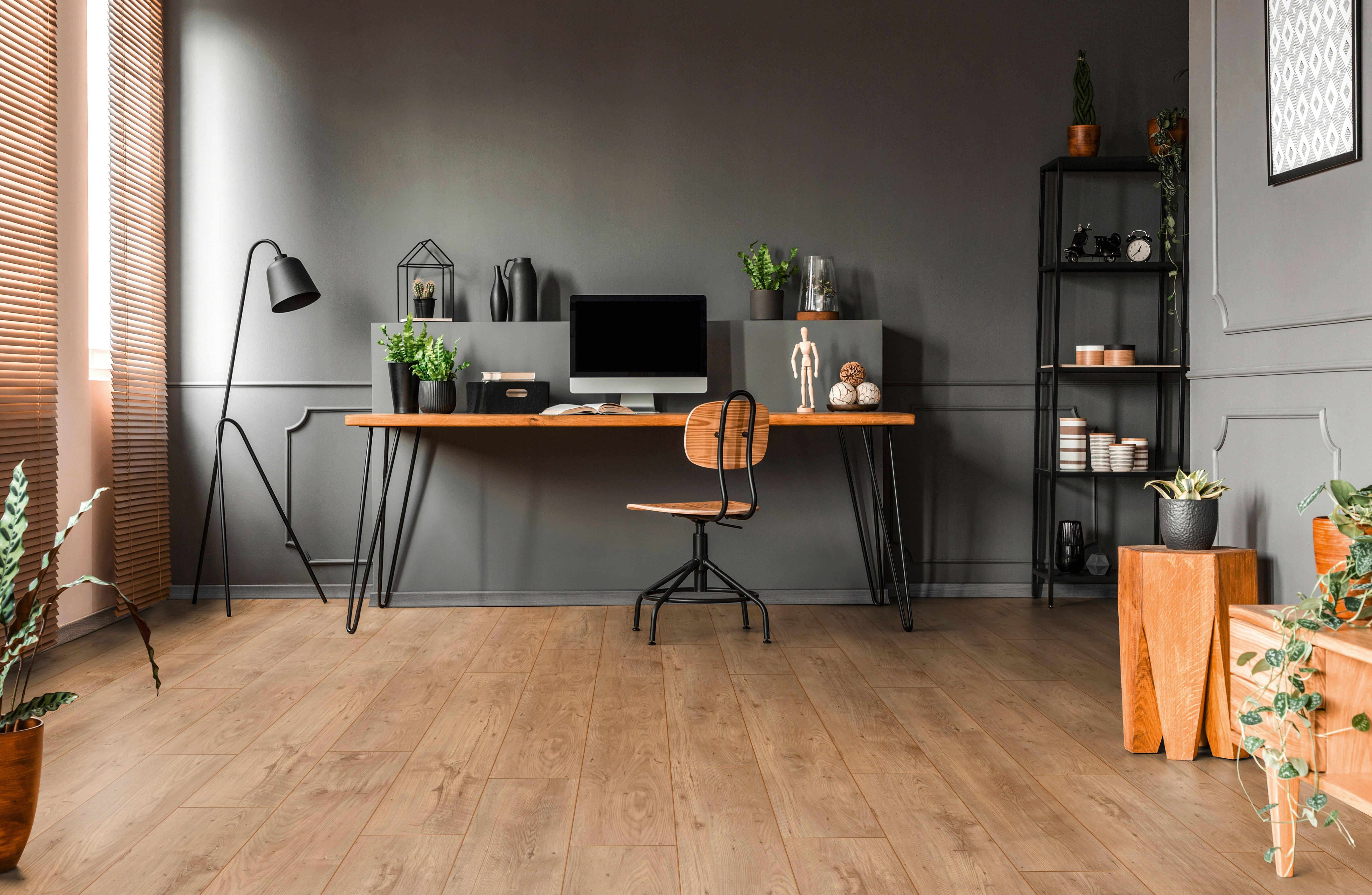 Laminatboden Kastanie ca. 1,598 m² im Paket  B/L: ca. 40x81 cm pro Paket Kastanie ca. 1,598 m² im Paket - Kastanie (40,00/81,00cm)