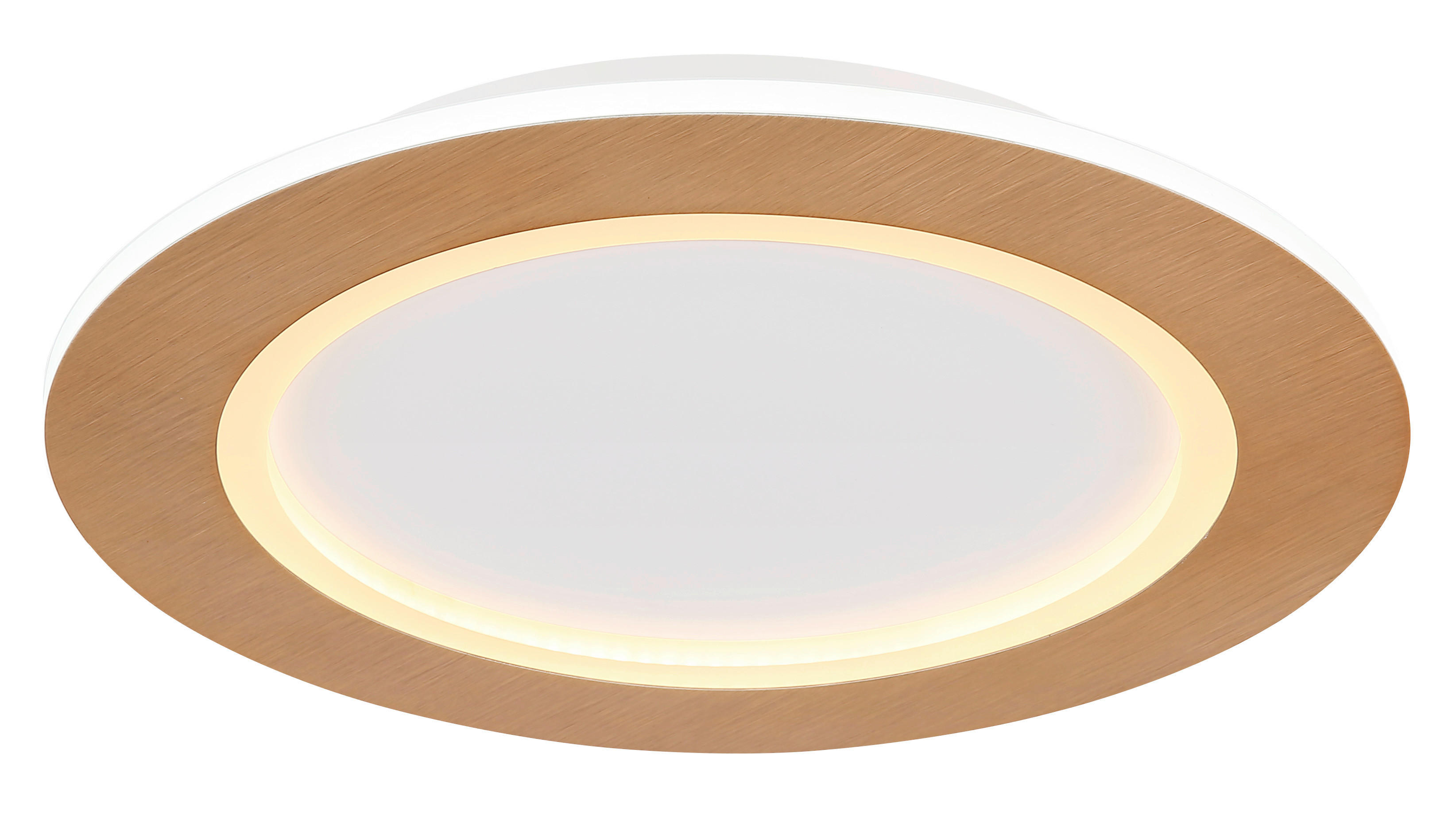 GLOBO LED-Deckenleuchte Opal weiß Acryl Metall H/D: ca. 5x40 cm CLAY - weiß/Opal (40,00/5,00cm) - GLOBO