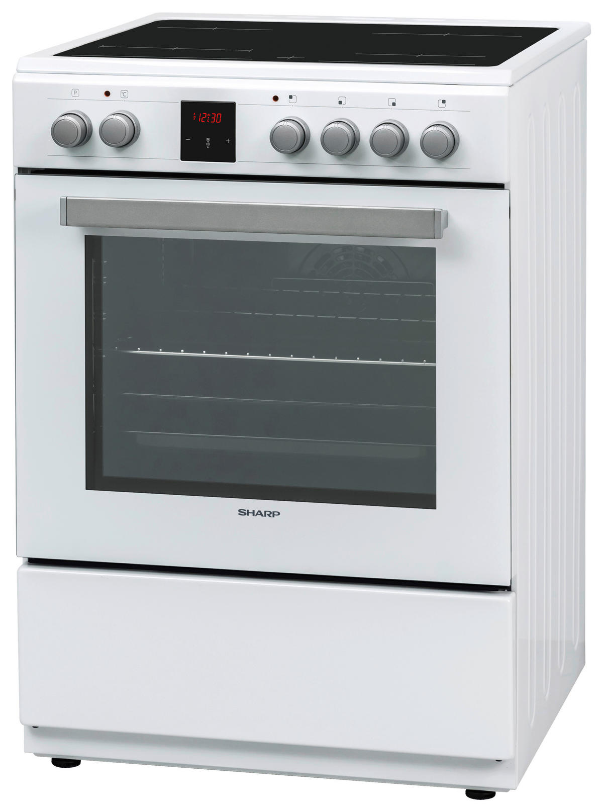 SHARP Stand-Elektroherd KF-76VDD19W-DE weiß Stand-Elektroherd KF-76VDD19W-DE - weiß - Sharp