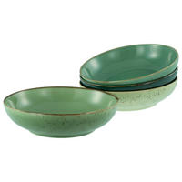CreaTable Schüssel-Set Nature Collection Green Life grün Steinzeug Nature Collection Green Life - grün - CreaTable