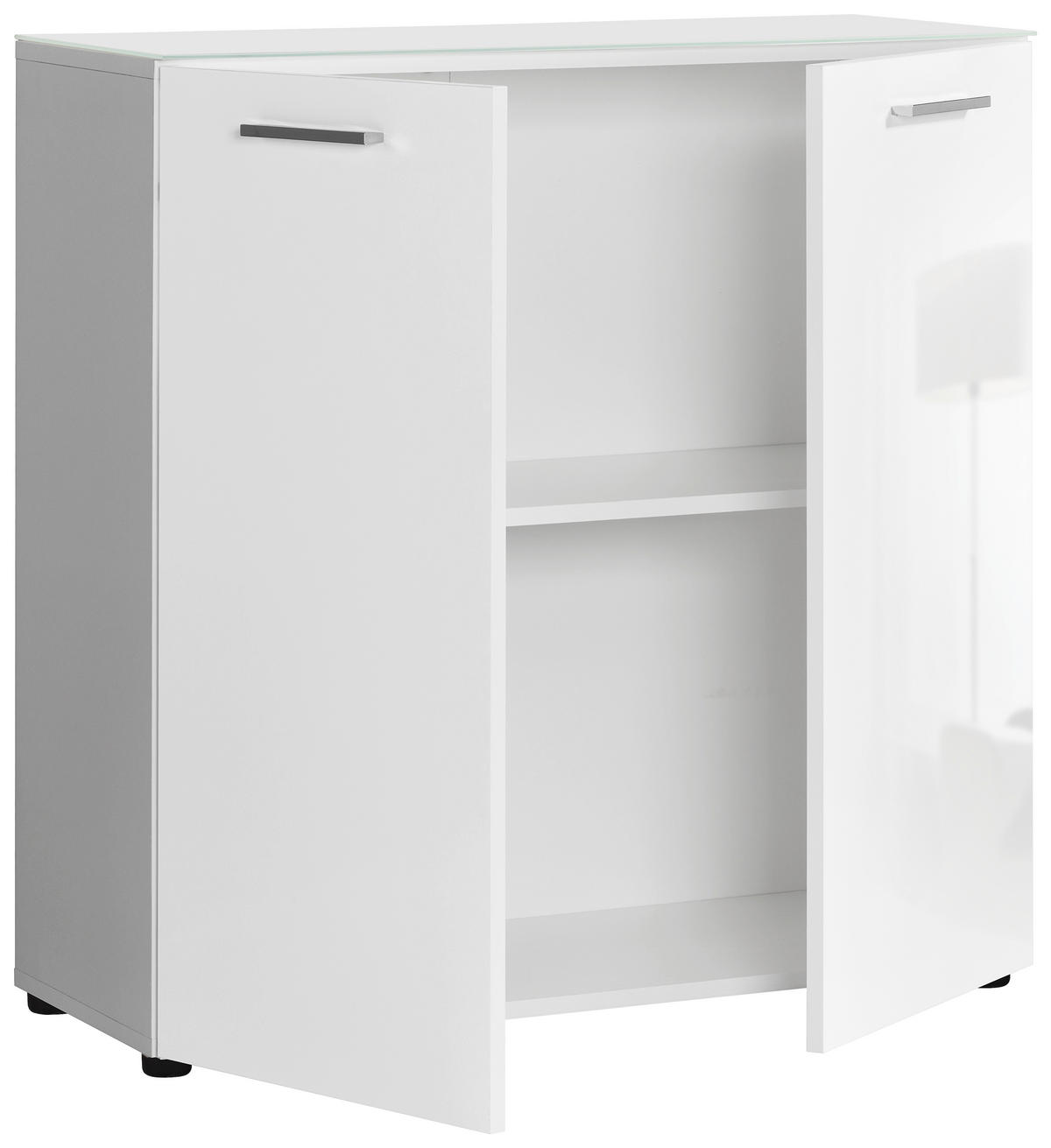 Kommode Rio weiß weiß glänzend B/H/T: ca. 80x83x35 cm Rio - weiß (80,00/83,00/35,00cm)