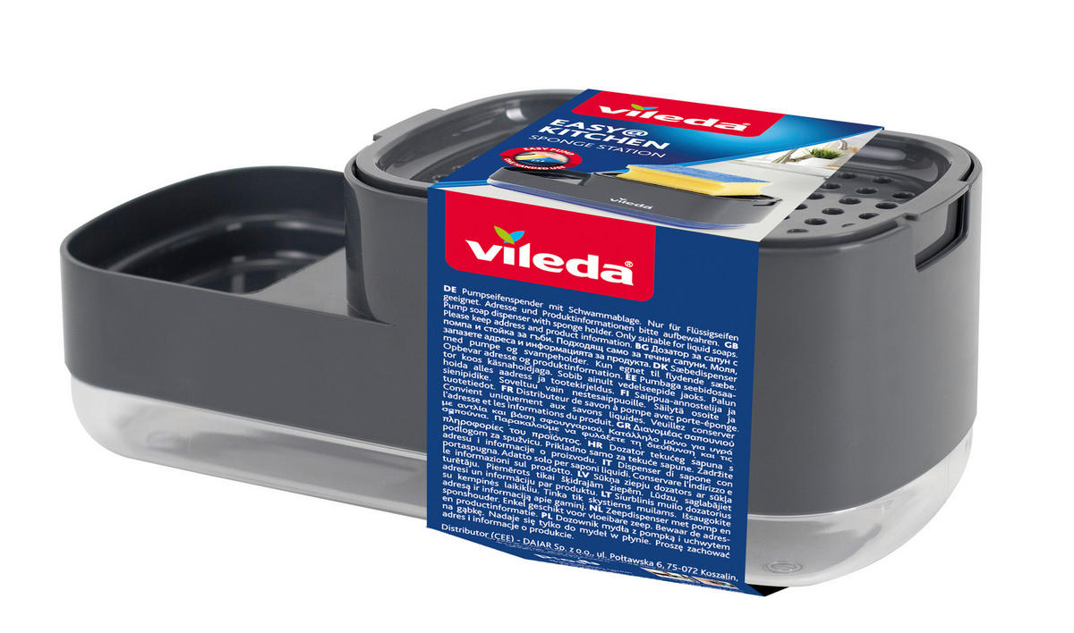 Vileda Pumpspender grau Polypropylen B/H/L: ca. 10x8,5x23 cm Pumpspender_Vileda - grau (23,00/10,00/8,50cm) - Vileda
