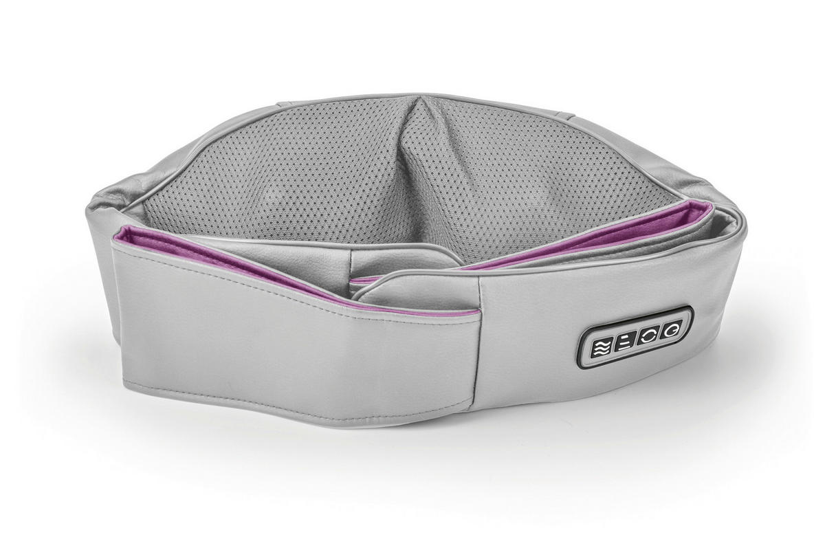 CLEANmaxx Shiatsu-Massagegerät grau lila Shiatsu-Massagegerät_VITALmaxx - lila/grau - CLEANmaxx