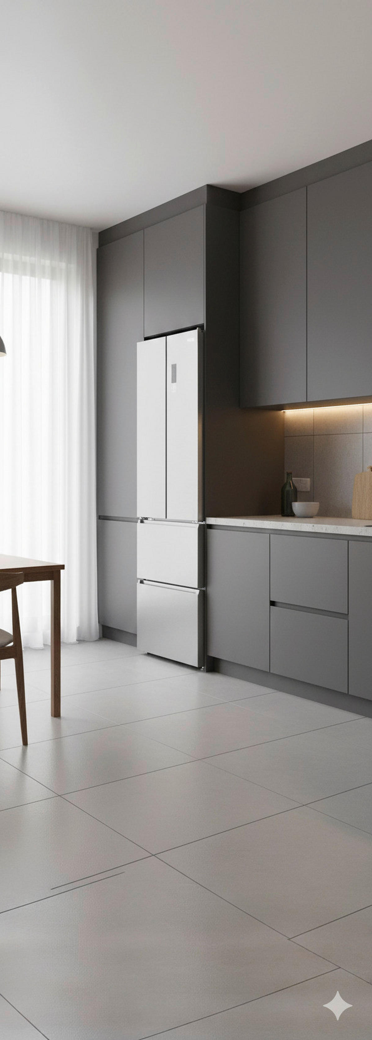 POCOline French-Door Kühl-/Gefrierkombination FD 185-395 EIXDNF Inox B/H/T: ca. 59,5x185x68 cm French-Door FD 185-395 EIXDNF - Inox (59,50/185,00/68,00cm) - POCOline