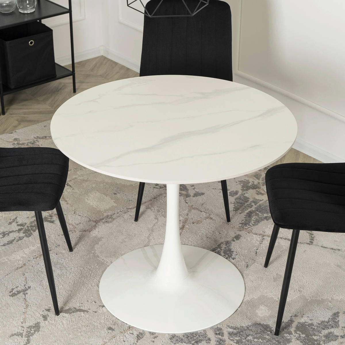 Tisch SANDER weiß B/H/T: ca. 89x73,8x89 cm SANDER - weiß (89,00/73,80/89,00cm) - WIPMEB