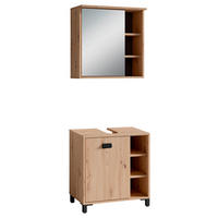 Badezimmer-Set WELLNESS, Set 2-tlg. Eiche WELLNESS, Set 2-tlg. - Eiche - byLIVING