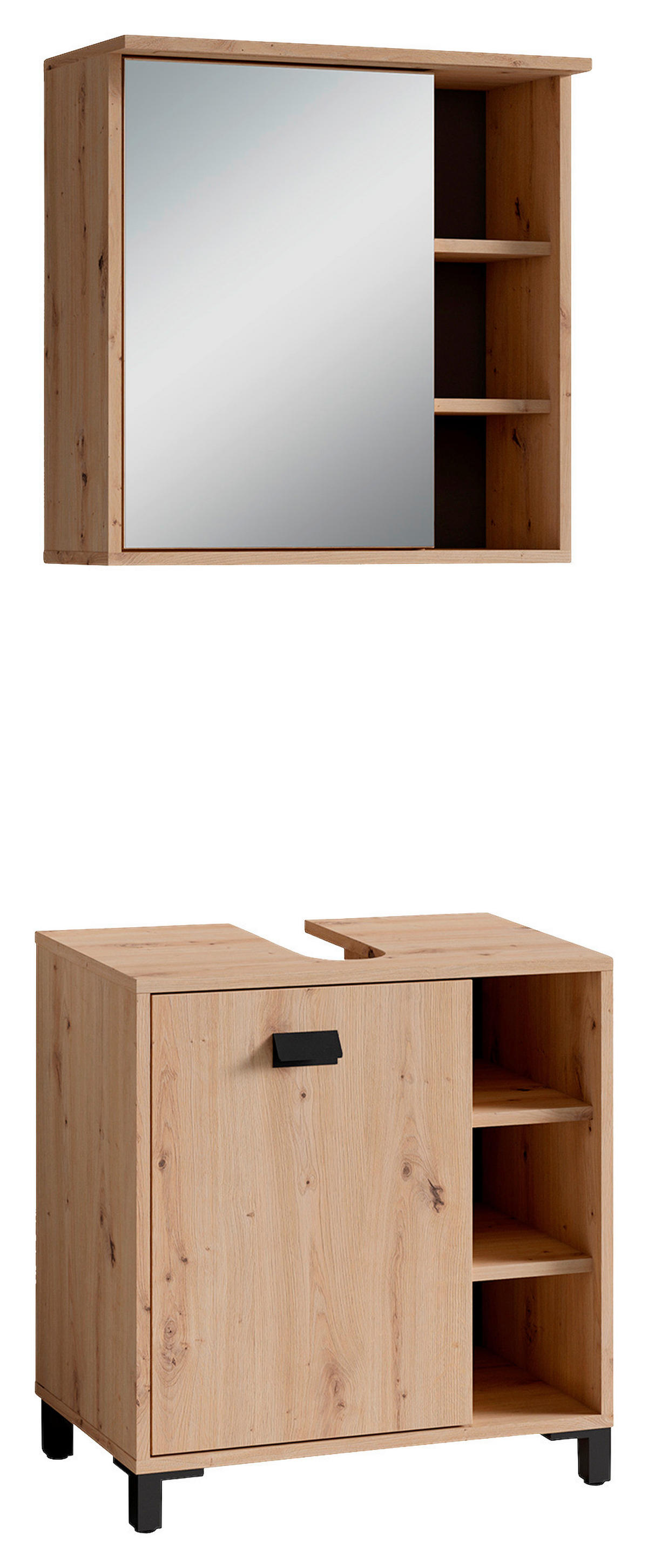 Badezimmer-Set WELLNESS, Set 2-tlg. Eiche WELLNESS, Set 2-tlg. - Eiche - byLIVING