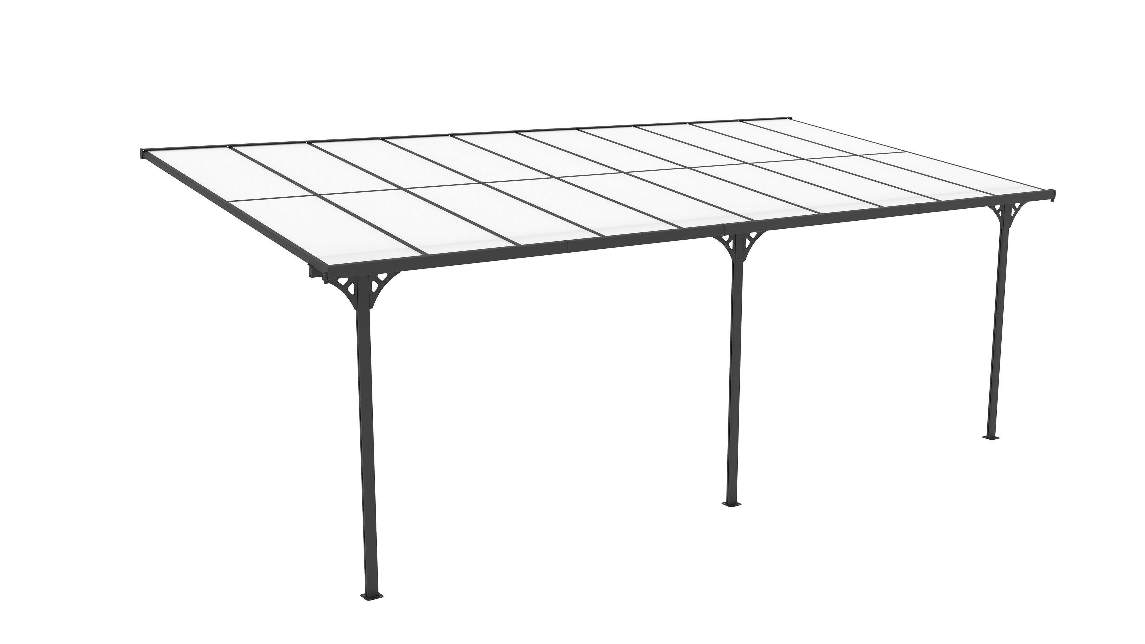 Westmann Terrassenüberdachung Bruce schwarz Aluminium B/H/L: ca. 617x270x300 cm Bruce - schwarz (300,00/617,00/270,00cm) - Westmann