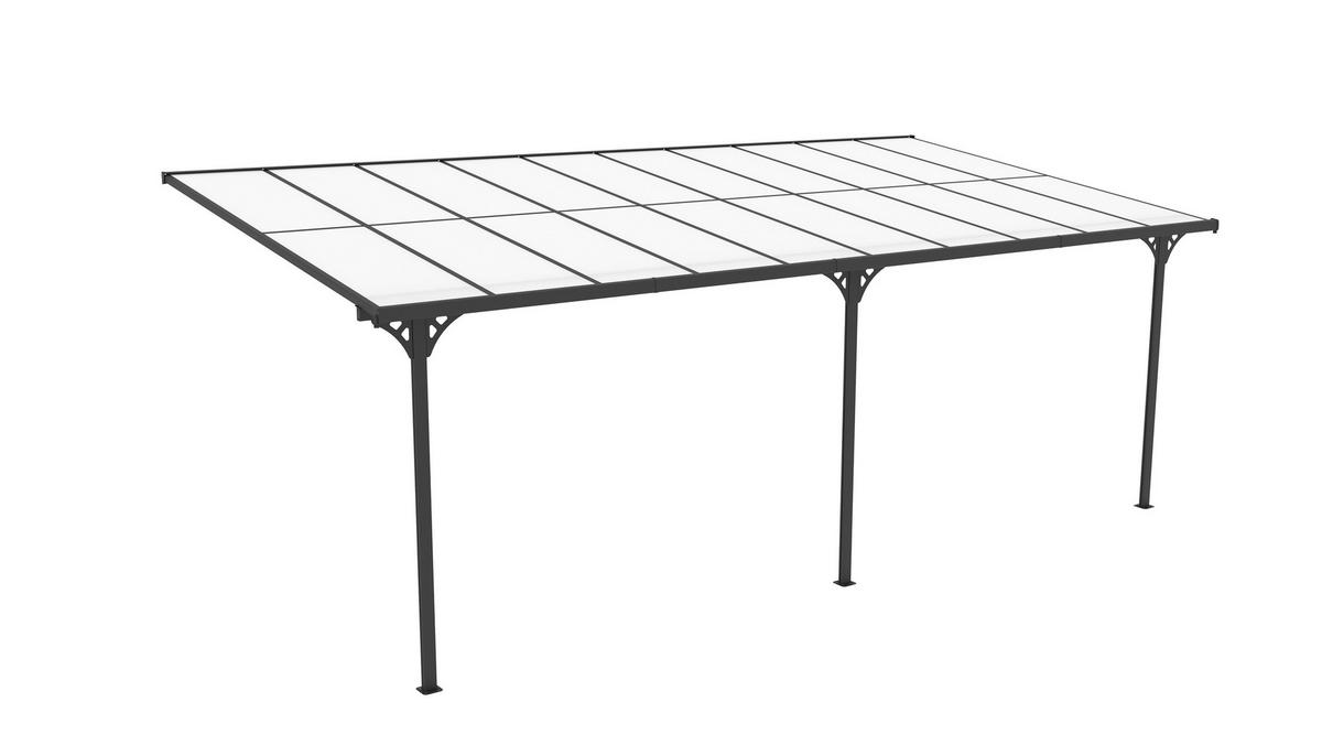 Westmann Terrassenüberdachung Bruce schwarz Aluminium B/H/L: ca. 617x270x300 cm Bruce - schwarz (300,00/617,00/270,00cm) - Westmann