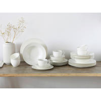 CreaTable Kombiservice Fleur Royal cremeweiß Porzellan 30 tlg. Fleur Royal - cremeweiß - CreaTable