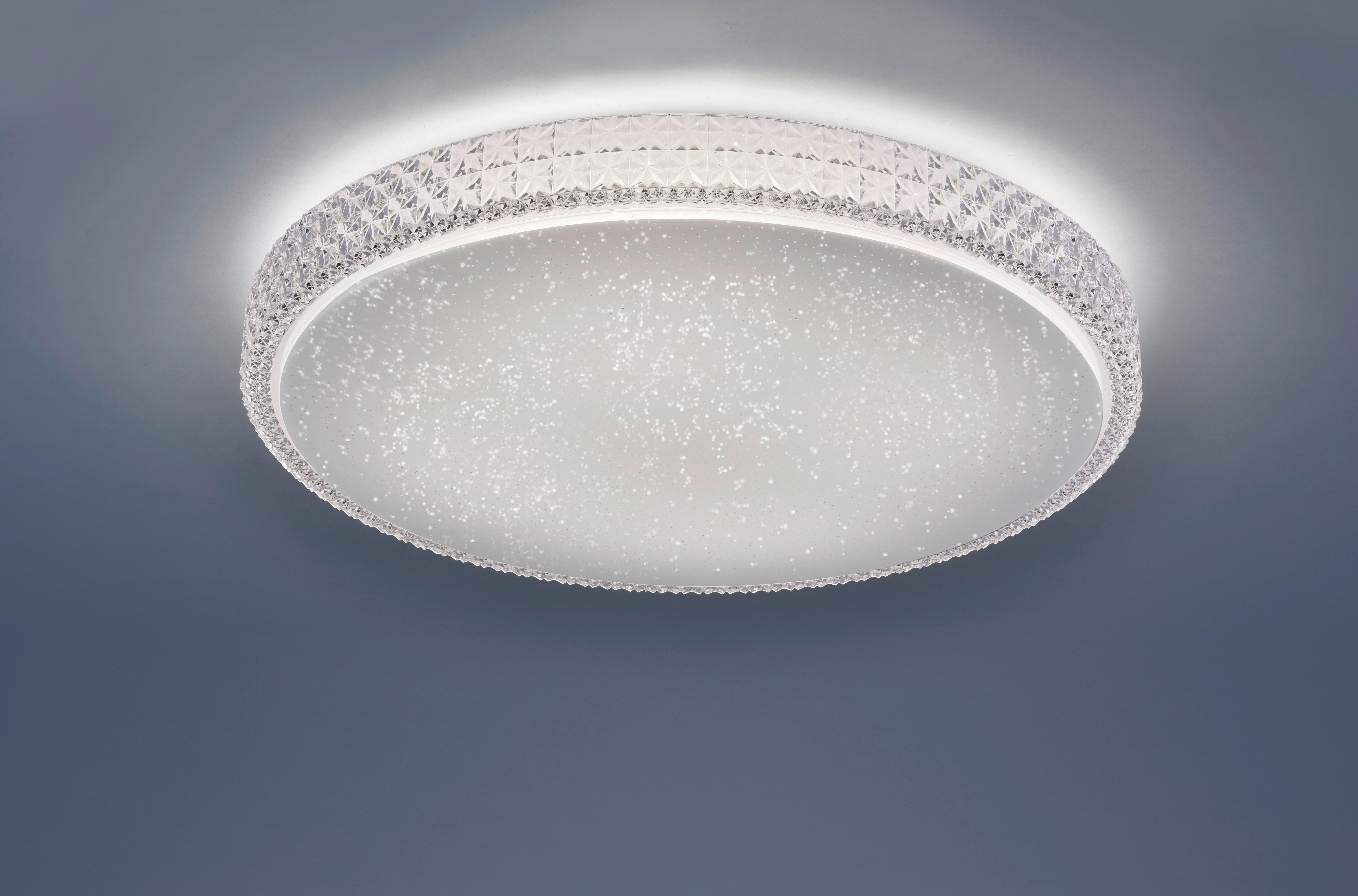 Just Light Deckenleuchte 14372-00 klar Acryl Metall H/D: ca. 11x60 cm LED-Deckenleuchte_CCT_Frida - klar (60,00/11,00cm) - Just Light