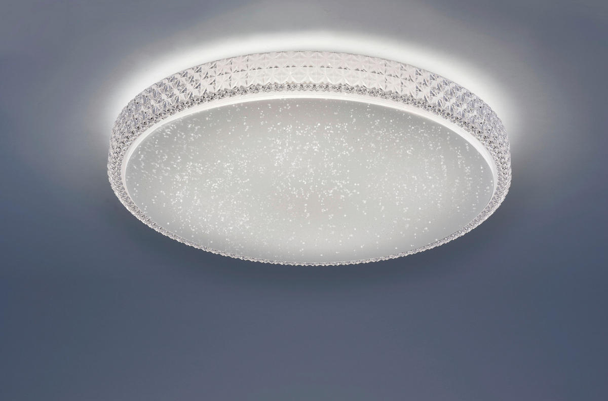 Just Light Deckenleuchte 14372-00 klar Acryl Metall H/D: ca. 11x60 cm LED-Deckenleuchte_CCT_Frida - klar (60,00/11,00cm) - Just Light