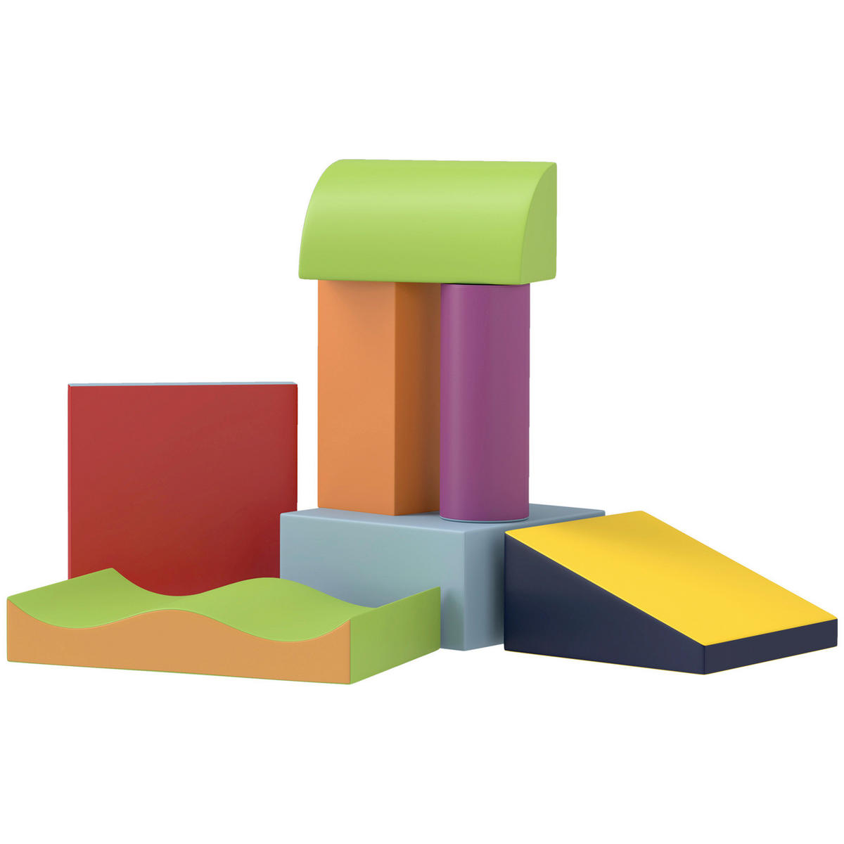 HOMCOM Softbausteine B/H/L: ca. 40x11x60 cm Softbausteine - multicolor (60,00/40,00/11,00cm) - HOMCOM