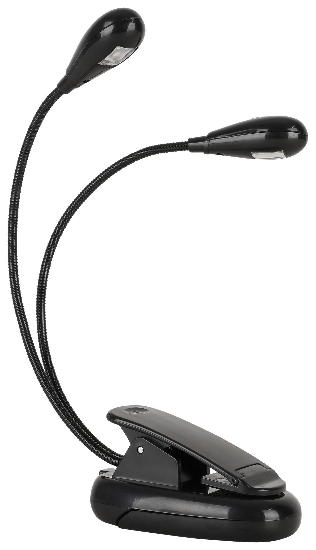 LED-Tischleuchte C31737PO schwarz Kunststoff B/H/T: ca. 5x8x21 cm Batterie-Klemmleuchte_Ben - schwarz (5,00/8,00/21,00cm)
