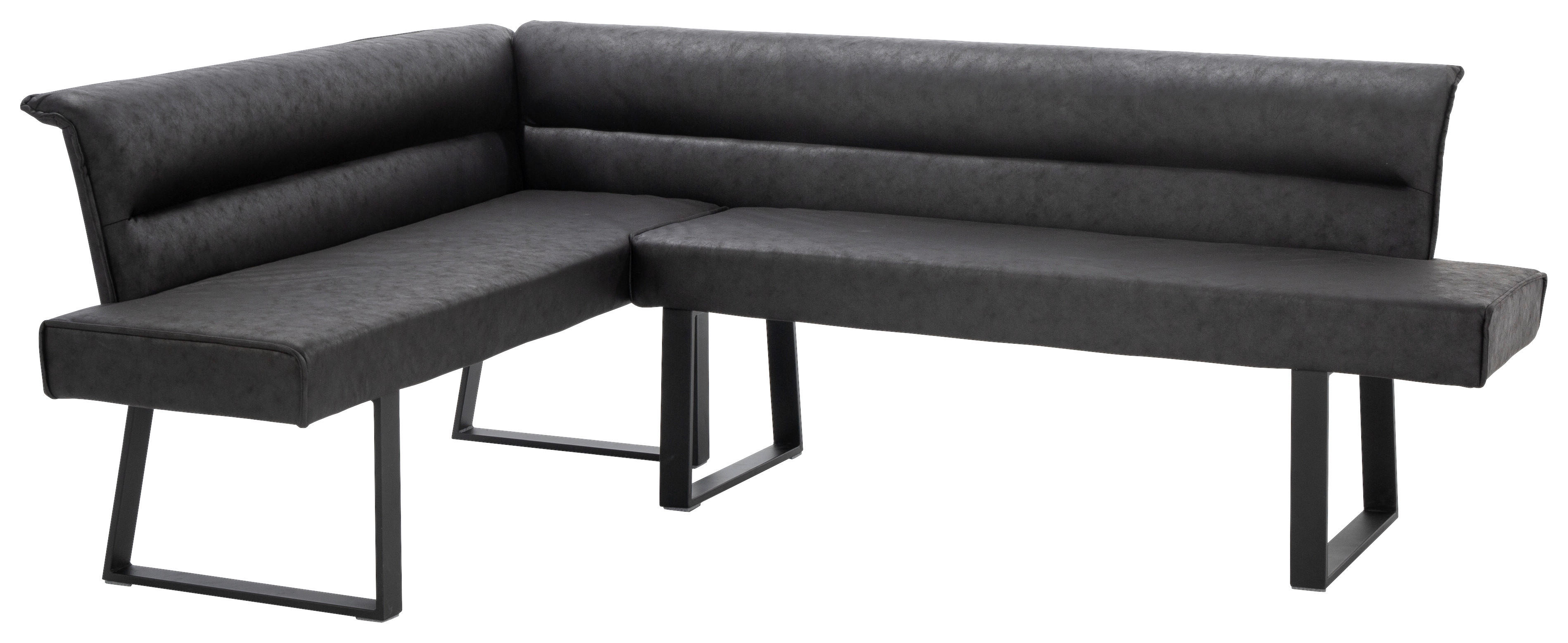 Eckbank  schwarz B/H/T: ca. 178x83x219 cm Enno_Eckbank_6003592 R - schwarz (178,00/83,00/219,00cm)