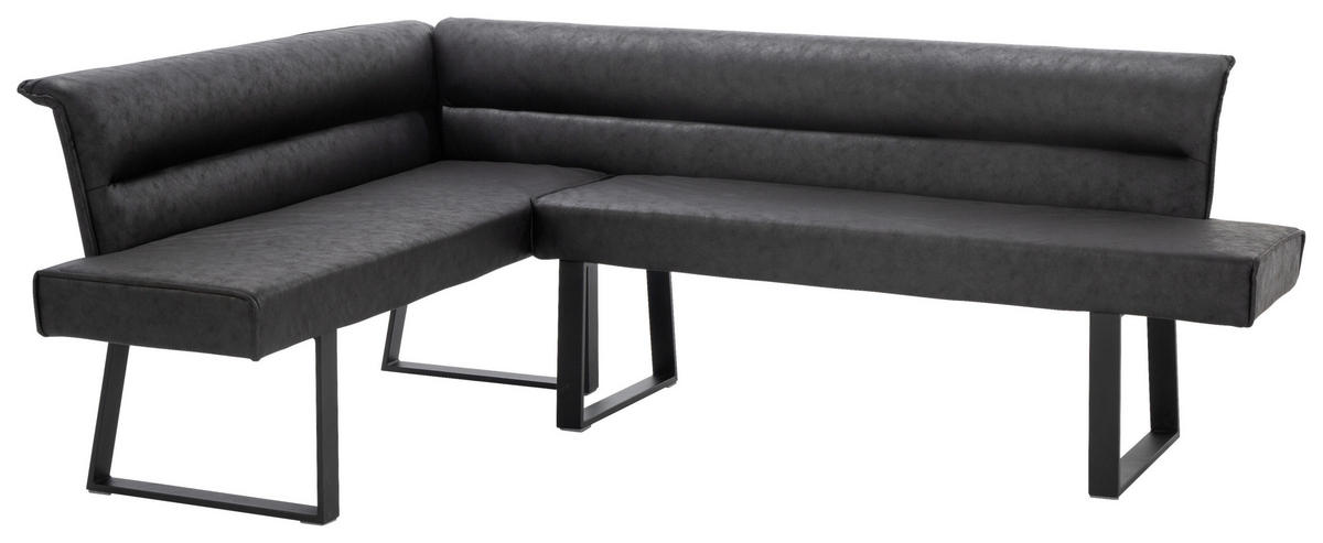 Eckbank  schwarz B/H/T: ca. 178x83x219 cm Enno_Eckbank_6003592 R - schwarz (178,00/83,00/219,00cm)