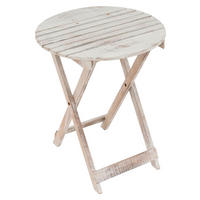 VCM Gartentisch natur Holz H/D: ca. 60x50 cm Gartentisch - natur (50,00/60,00cm) - VCM