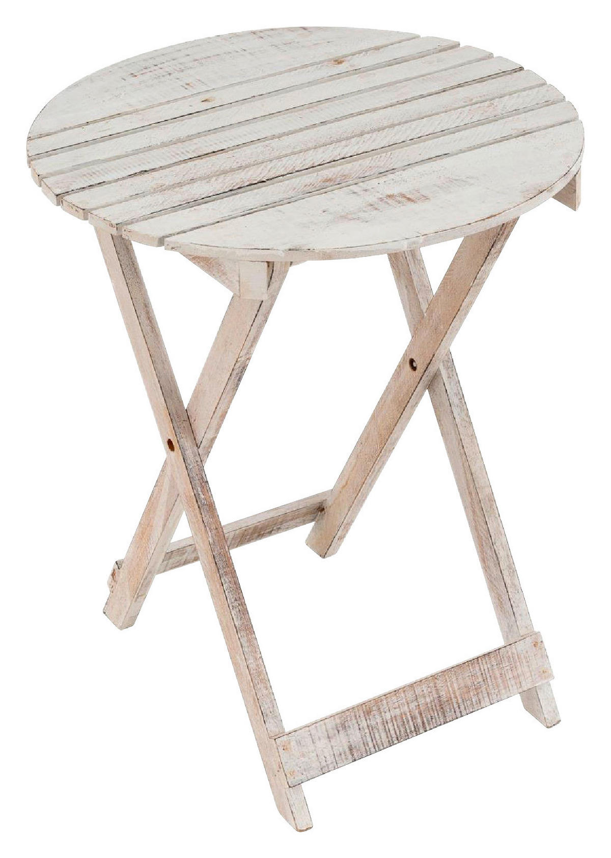 VCM Gartentisch natur Holz H/D: ca. 60x50 cm Gartentisch - natur (50,00/60,00cm) - VCM