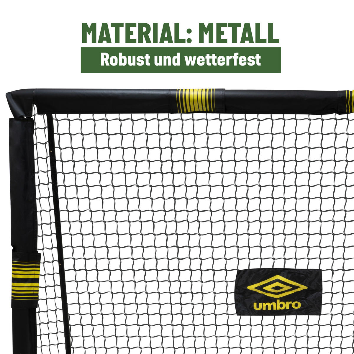 umbro Fußballtor schwarz B/H/L: ca. 160x85x240 cm Fußballtor_Umbro - gelb/schwarz (240,00/160,00/85,00cm) - umbro