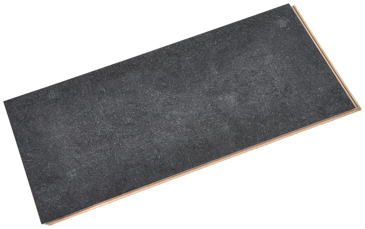 Laminatboden Schiefer schwarz ca.2,367m² im Pak.  B/L: ca. 28x60,4 cm pro Paket Schiefer schwarz ca.2,367m² im Pak. - weiß (28,00/60,40cm)