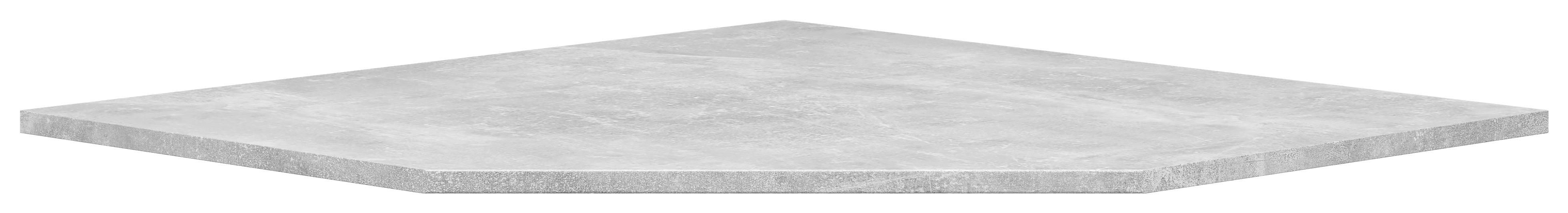 Eckplatte Multi-Stauraum Typ 49 Beton Optik B/H/T: ca. 101,1x1,5x78,8 cm Multi-Stauraum Typ 49 - Beton (101,10/1,50/78,80cm)